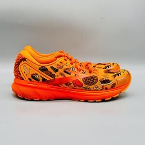 Brooks Shoes Women 8.5 Orange Ghost 14 Turkey Trot Thanksgiving Running Sneakers